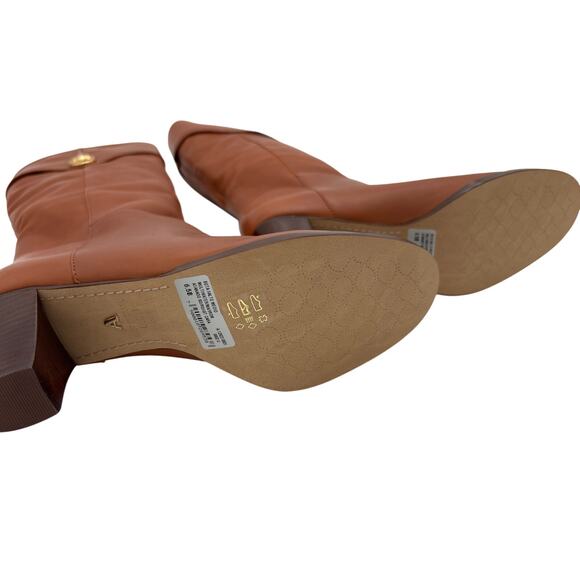 Areezo Brown Leather Boot Size 6.5 - Picture 3 of 9